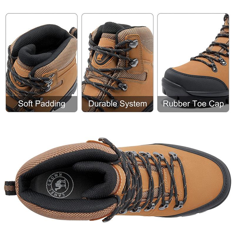 GOLDEN CAMEL Non-Slip Waterproof Hiking Walking Hiking Boots