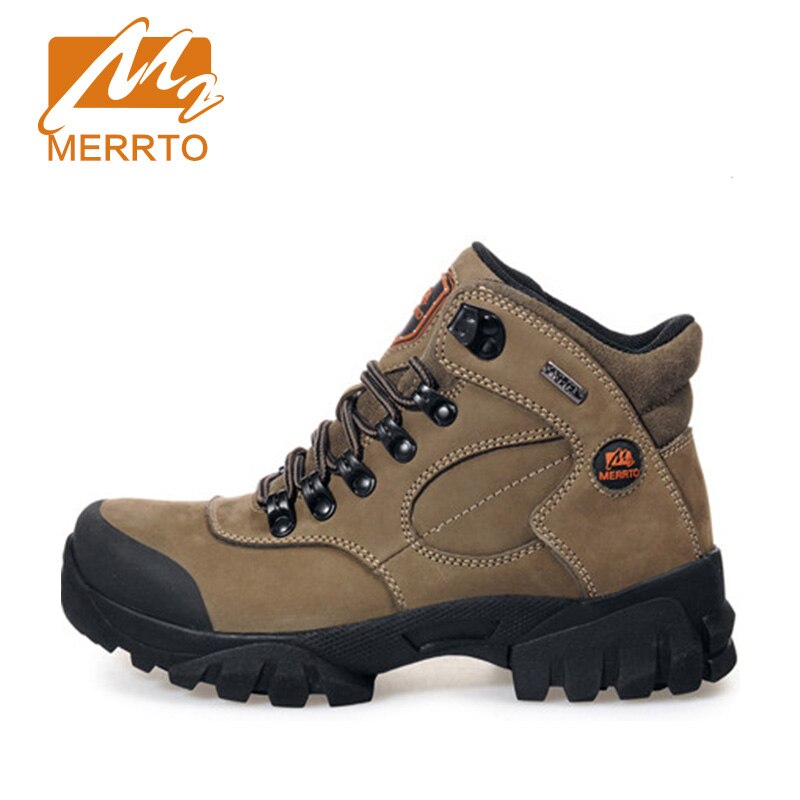 MERRTO Women's Waterproof Genuine Leather Hiking Mountaineering Trekking Boots