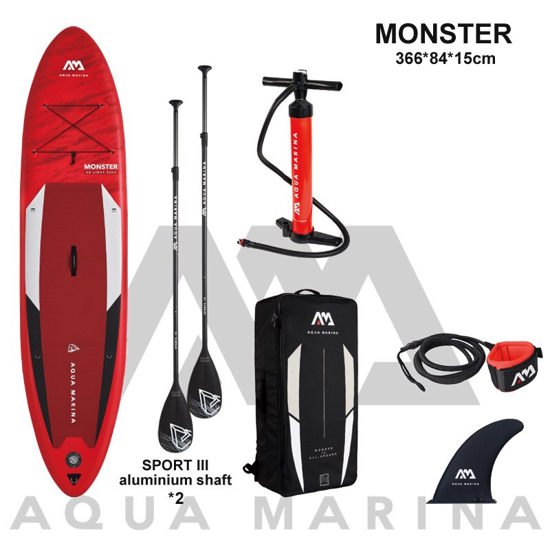 AQUA MARINA 366*84*15cm inflatable surfboard stand up paddle board