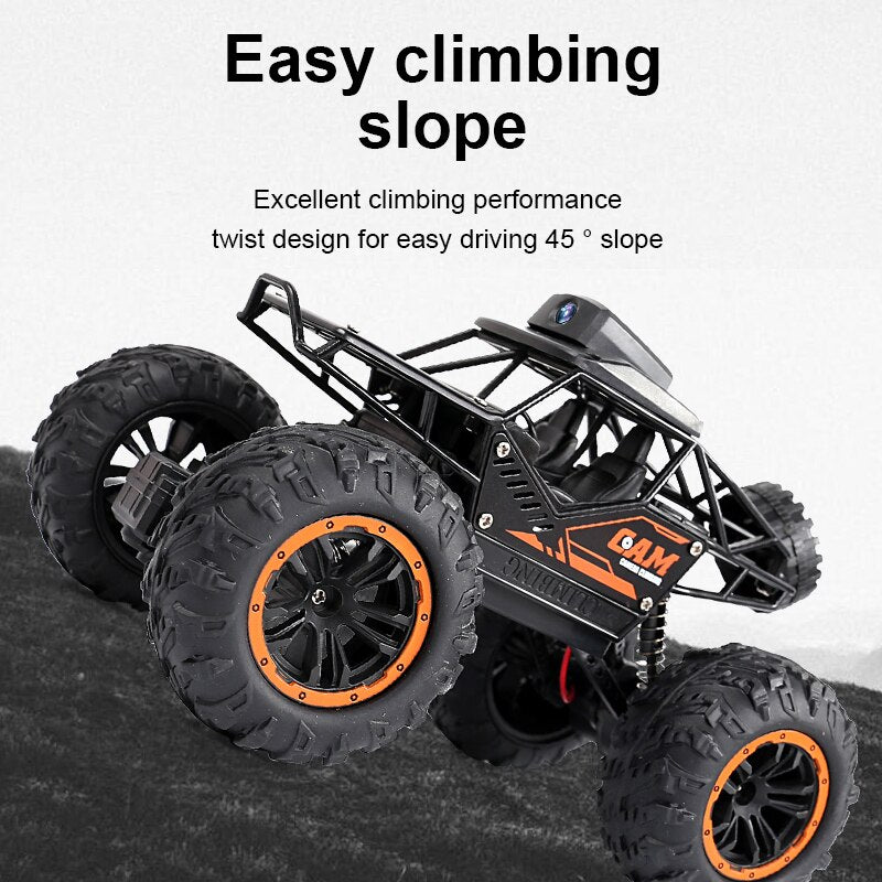 1:18 2.4G Remote Control SUV Radiocontrol Climbing Stunt Vehicle With HD 720P WIFI FPV Camera