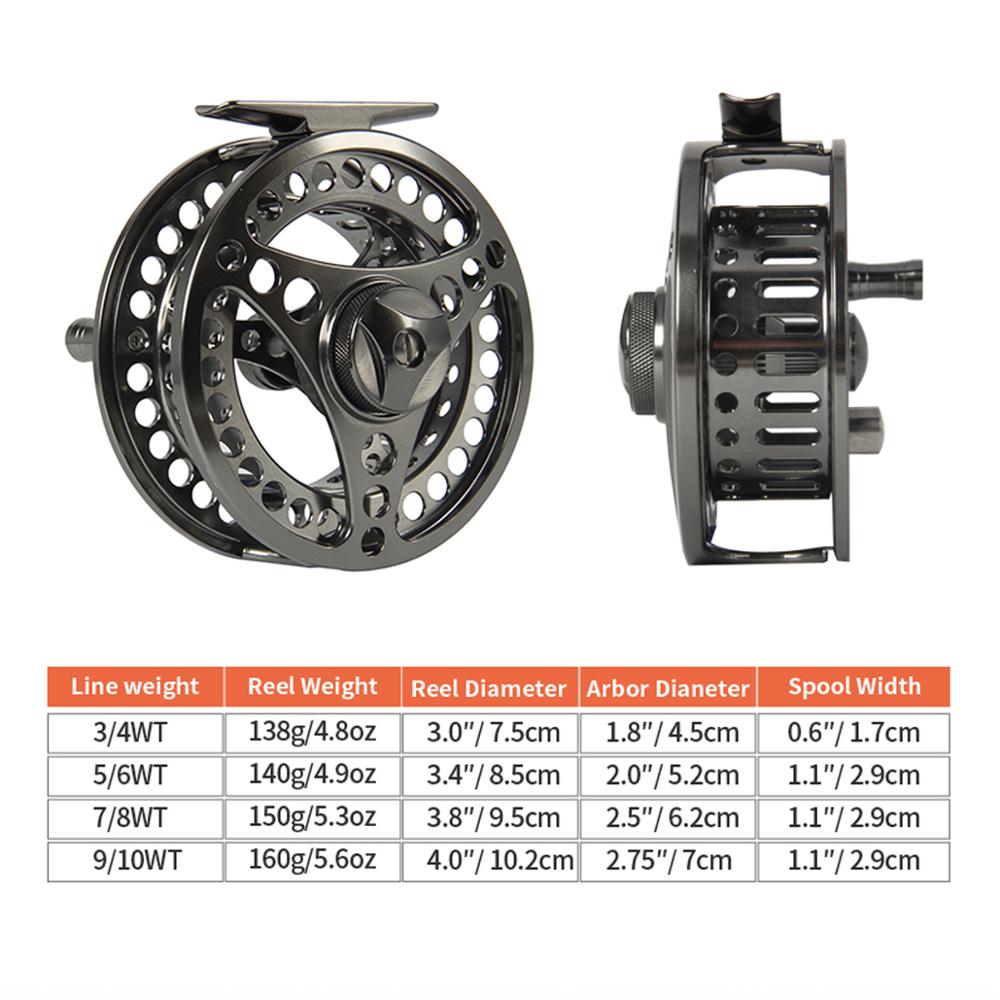 ANGLER DREAM Aluminum Fly Fishing Reel