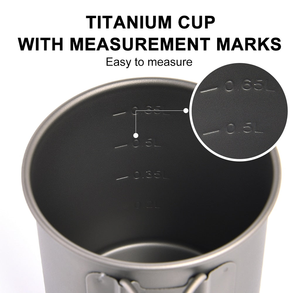 Titanium Camping Hiking Trekking Mug