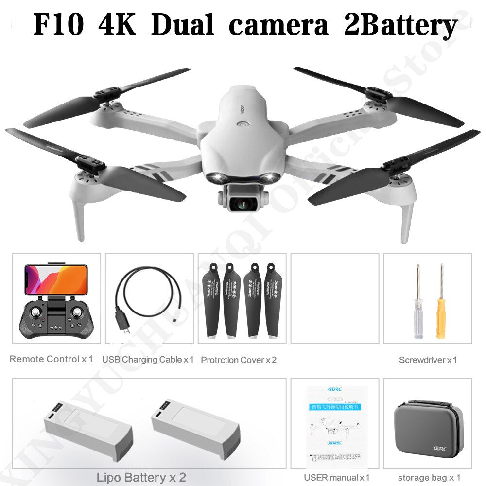 4DRC 4K HD Dual Camera GPS 5G Wifi FPV Foldable Quadcopter RC Drone