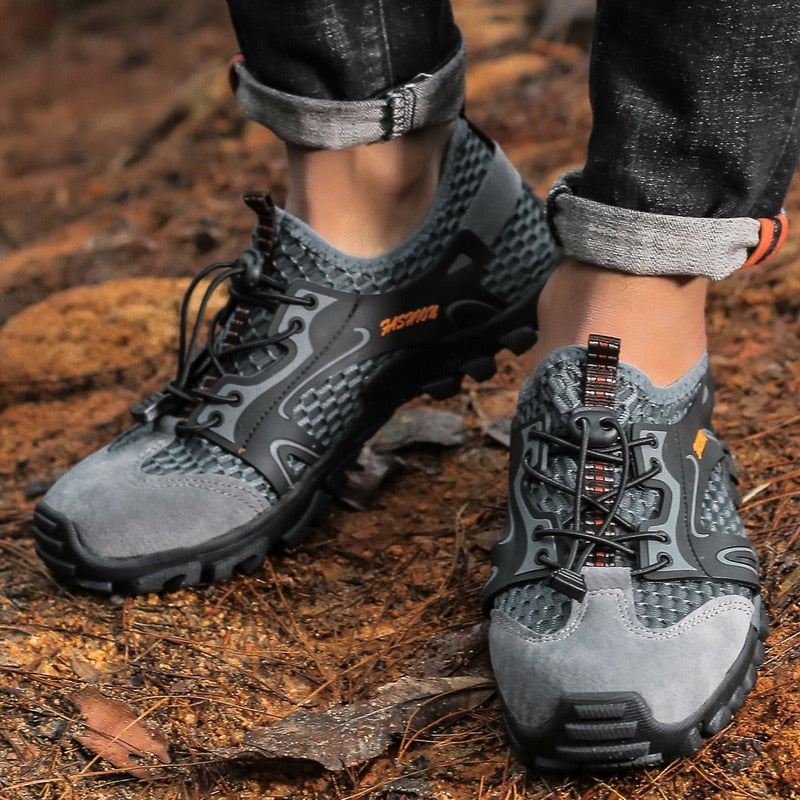 Men's casual summer non-slip breathable mesh creek hiking shoes