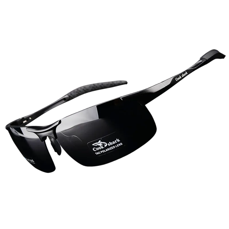 Cook Shark's aluminum magnesium men's HD polarized drivers color sunglasses