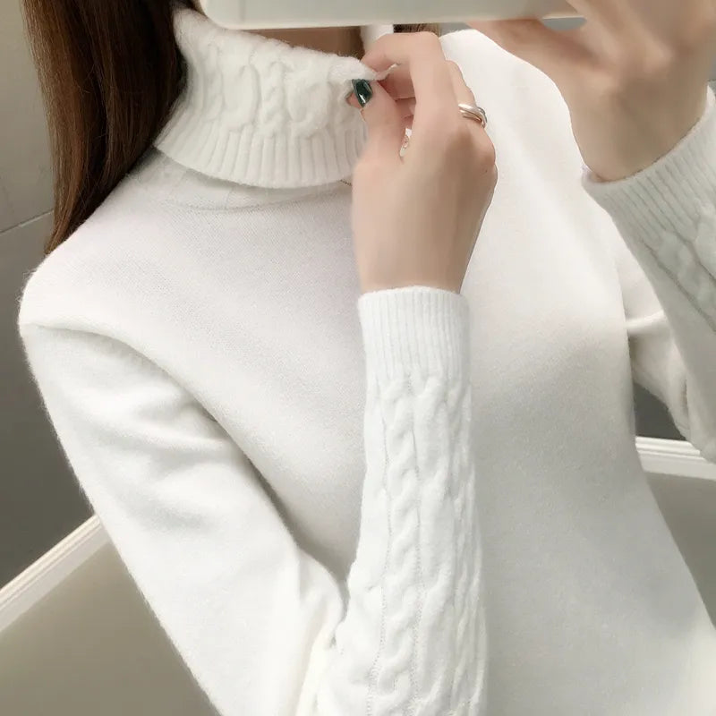 Women Turtleneck Pullover Autumn Winter Sweaters