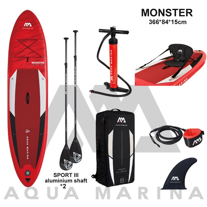 AQUA MARINA 366*84*15cm inflatable surfboard stand up paddle board