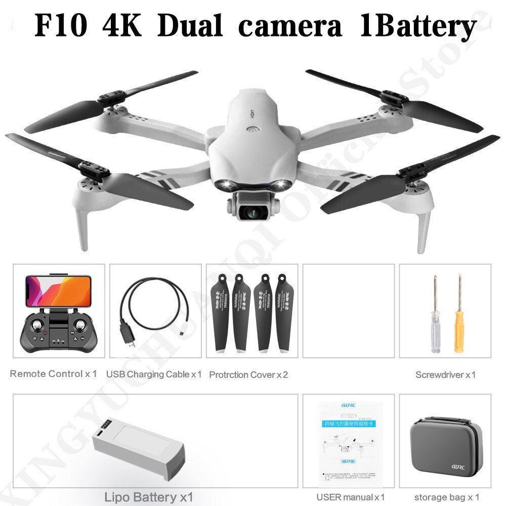 4DRC 4K HD Dual Camera GPS 5G Wifi FPV Foldable Quadcopter RC Drone