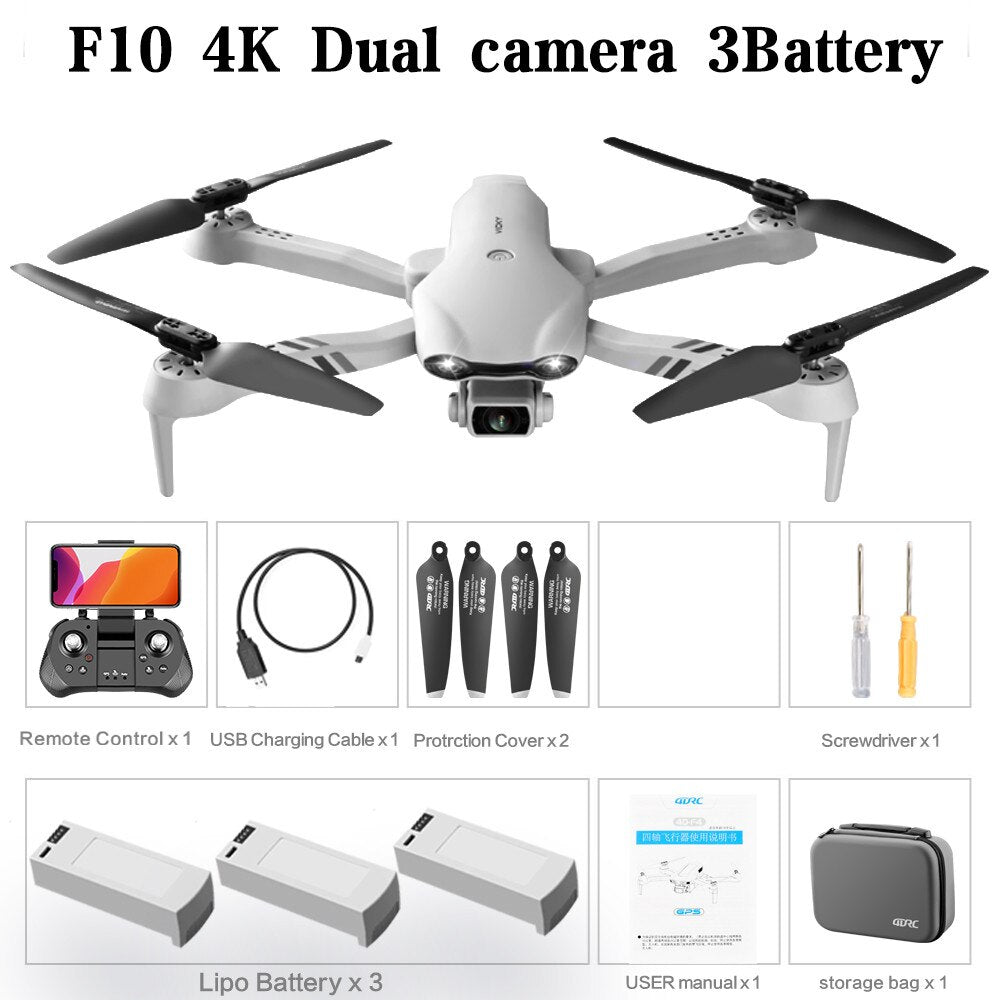 4DRC 4K HD Dual Camera GPS 5G Wifi FPV Foldable Quadcopter RC Drone