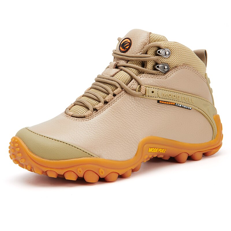 Cow Leather Waterproof Trekking Climbing Hiking Boots For Women