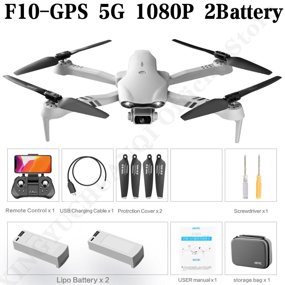 4DRC 4K HD Dual Camera GPS 5G Wifi FPV Foldable Quadcopter RC Drone