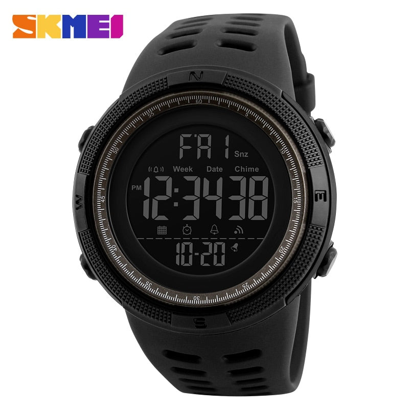 Outdoor Alarm Clock 5Bar Waterproof Multifunction Sport Watch