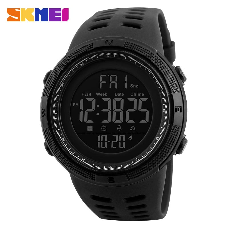 Outdoor Alarm Clock 5Bar Waterproof Multifunction Sport Watch