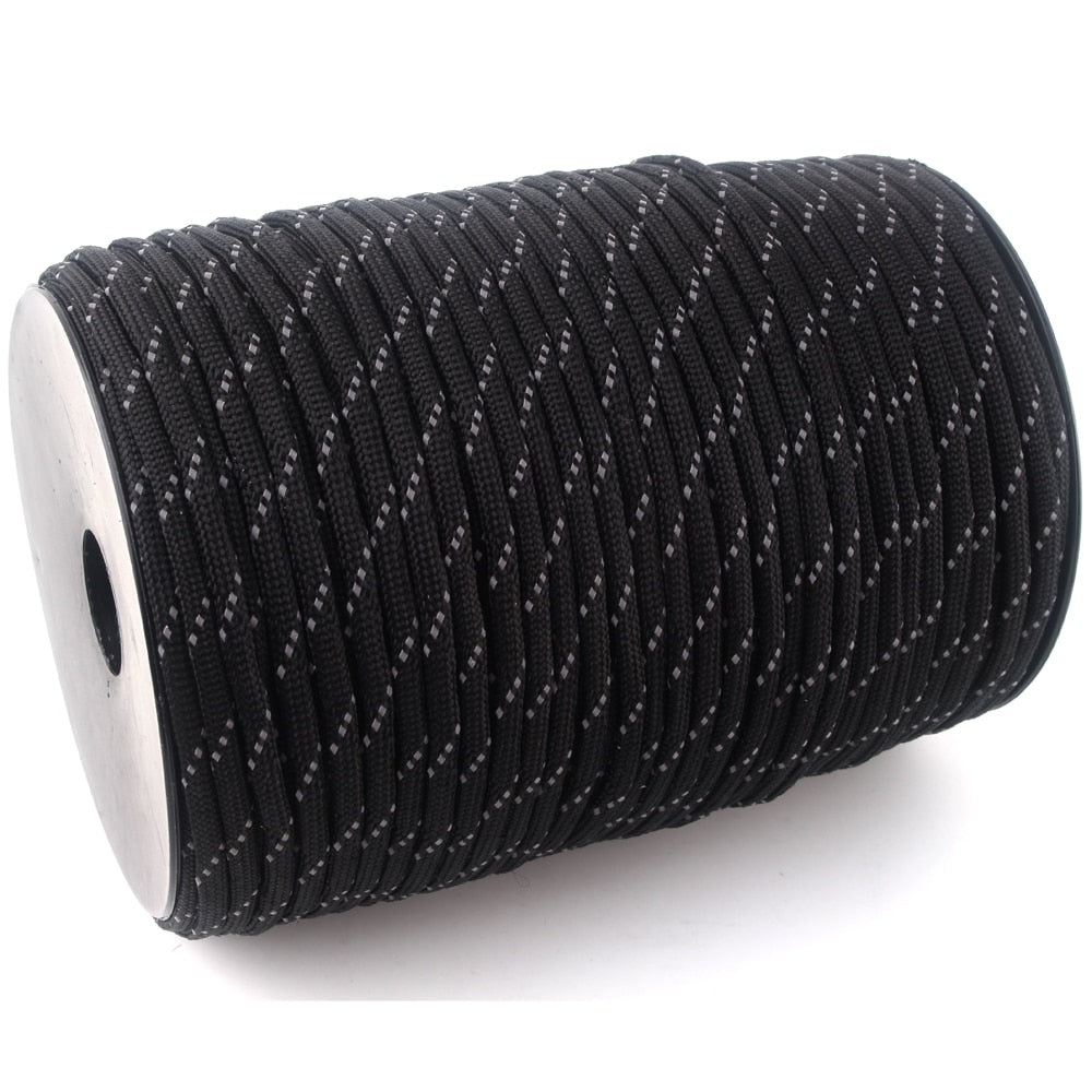 100M 7 cores 4mm Reflective Paracord Outdoor