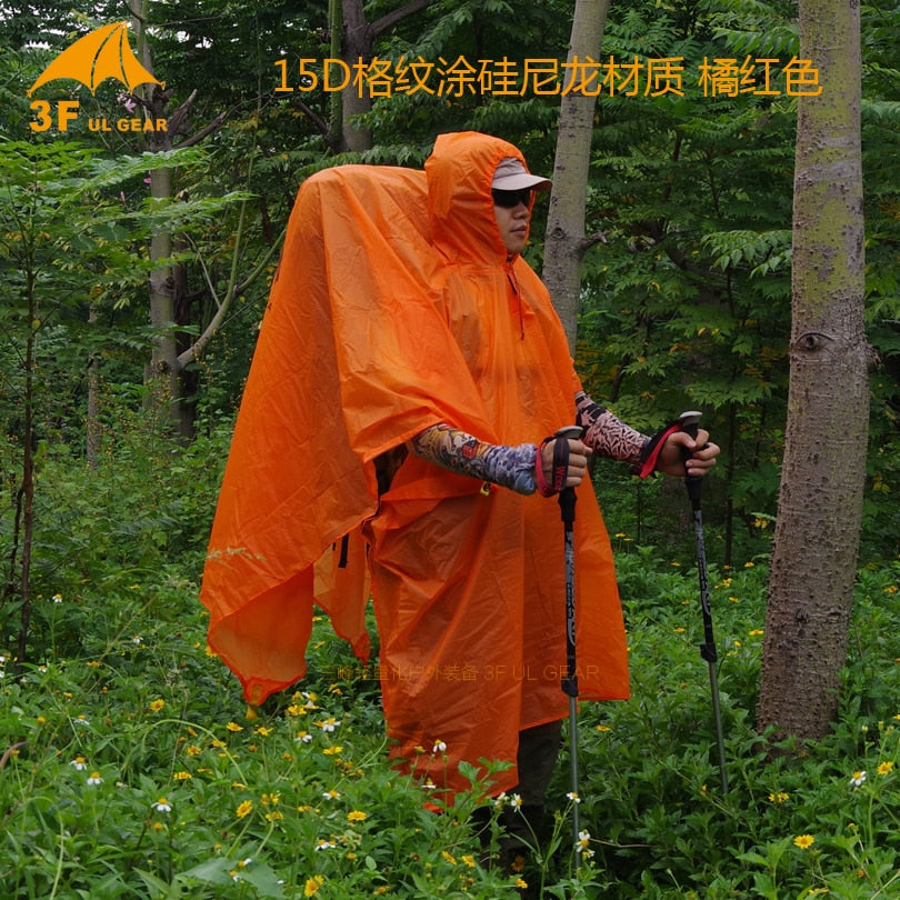 Single Person Ultralight Hiking Cycling Raincoat Outdoor Awning Camping Mini Tarp