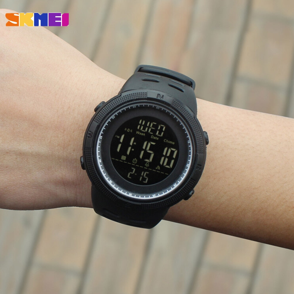 Outdoor Alarm Clock 5Bar Waterproof Multifunction Sport Watch