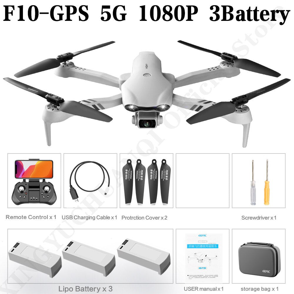 4DRC 4K HD Dual Camera GPS 5G Wifi FPV Foldable Quadcopter RC Drone