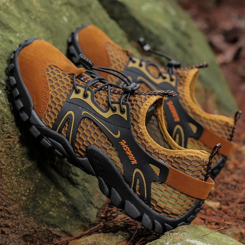 Men's casual summer non-slip breathable mesh creek hiking shoes