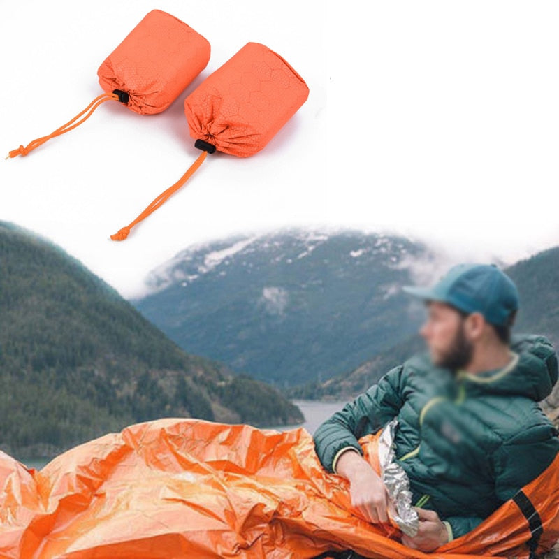 Thermal Waterproof Emergency Sleeping Bag and Raincoat