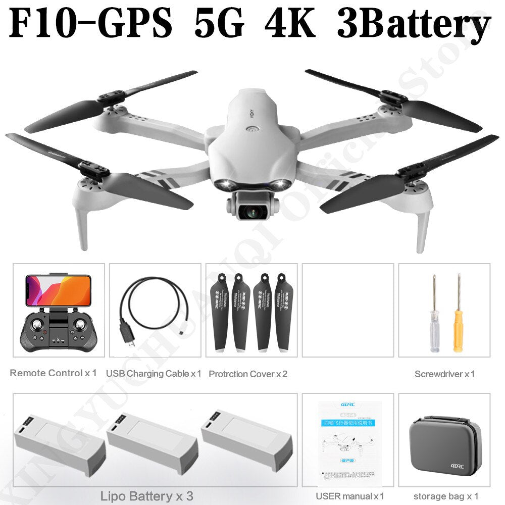 4DRC 4K HD Dual Camera GPS 5G Wifi FPV Foldable Quadcopter RC Drone