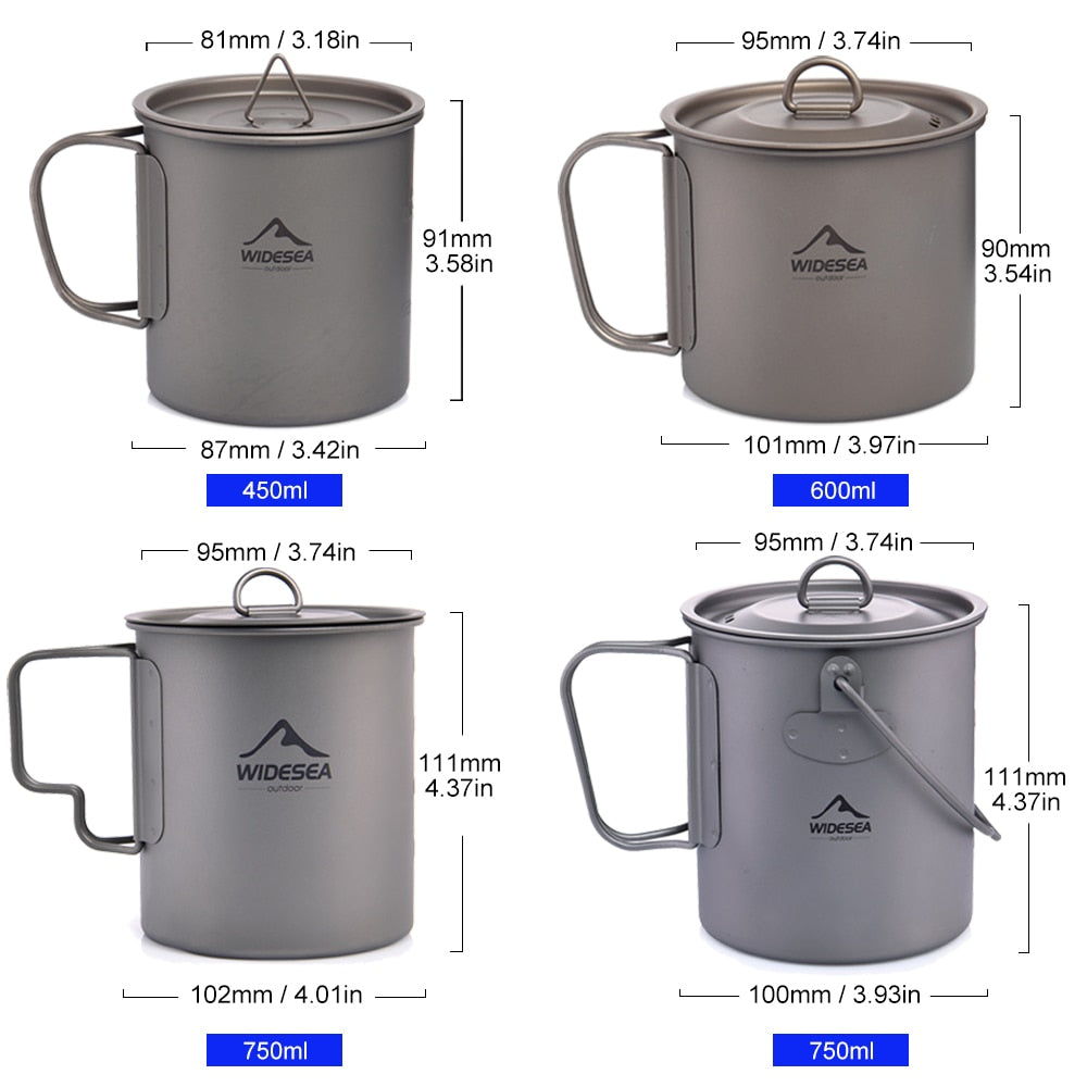 Titanium Camping Hiking Trekking Mug