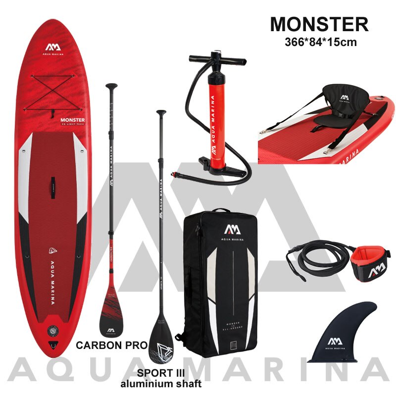 AQUA MARINA 366*84*15cm inflatable surfboard stand up paddle board