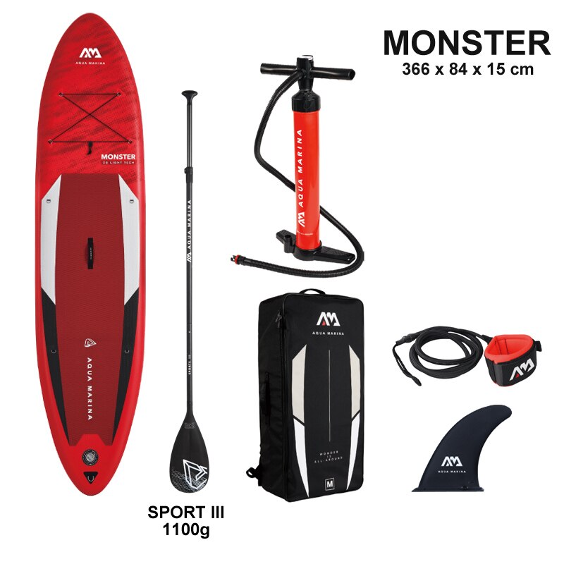 AQUA MARINA 366*84*15cm inflatable surfboard stand up paddle board