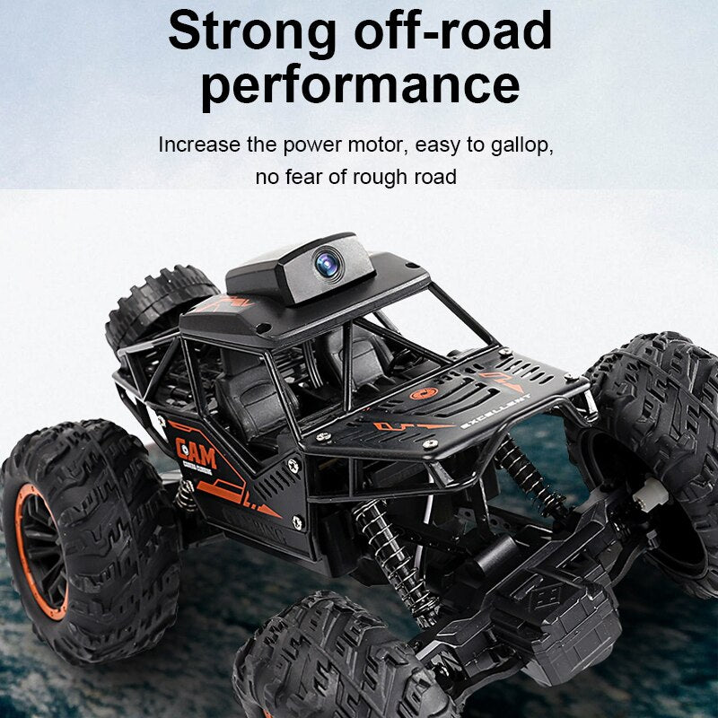 1:18 2.4G Remote Control SUV Radiocontrol Climbing Stunt Vehicle With HD 720P WIFI FPV Camera