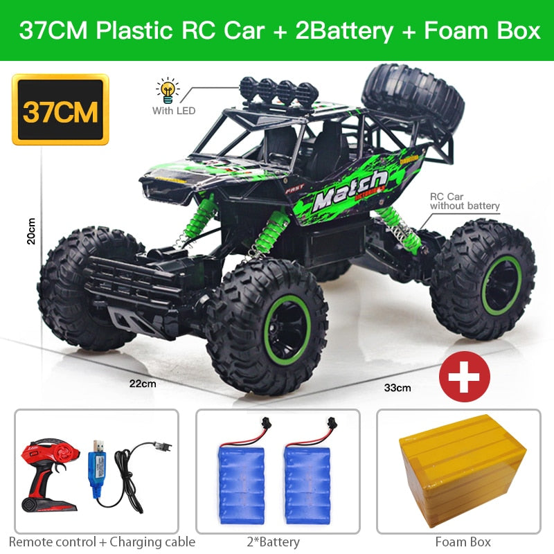 ZWN 1:12 / 1:16 4WD RC Car With Led Lights 2.4G Radio Remote Control Off Road Trucks