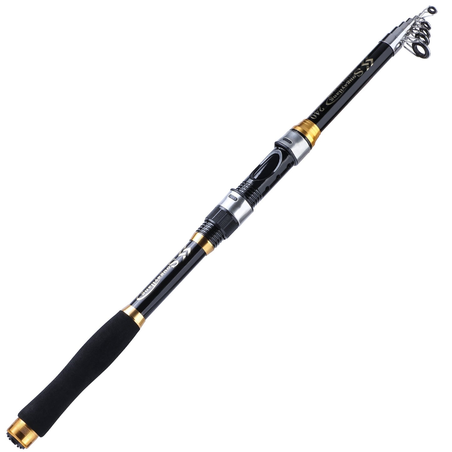 2.1m-3.6m Telescopic Carbon Spinning Fishing Rod