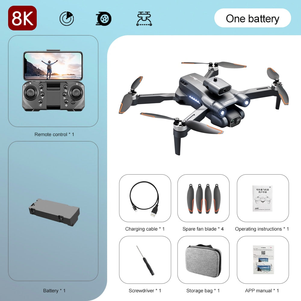 Lenovo 8K/4K Professional HD Aerial Photography Obstacle Avoidance Quadcopter