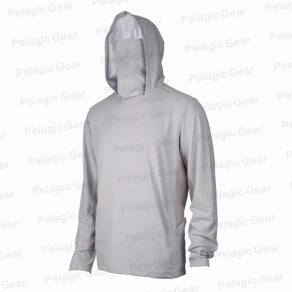 Pelagic Summer Long Sleeve UPF50 Quick Dry Breathable Hooded Anti-UV Fishing Shirt