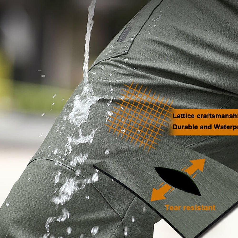 Men's Classic Outdoor Hiking Trekking Multi Pocket Cargo Pants