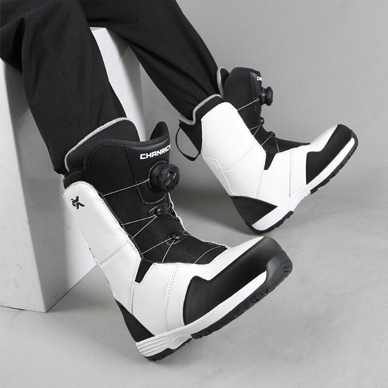 Men's and Women's Adult Wire Buckle Snowboarding Boots