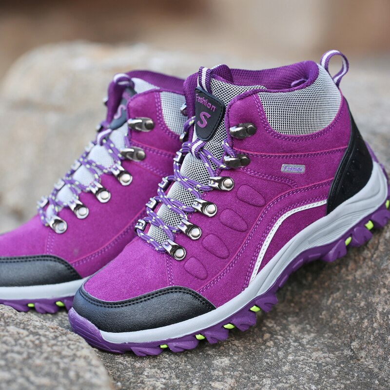 Women's waterproof climbing hiking boots