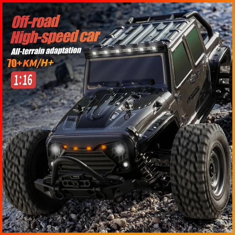 Off Road 4X4 Remote Control with LED Light 4WD Drive Climbing Drift RC Racing Car