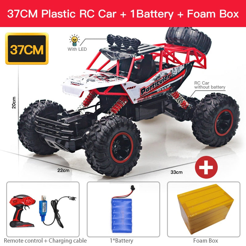 ZWN 1:12 / 1:16 4WD RC Car With Led Lights 2.4G Radio Remote Control Off Road Trucks