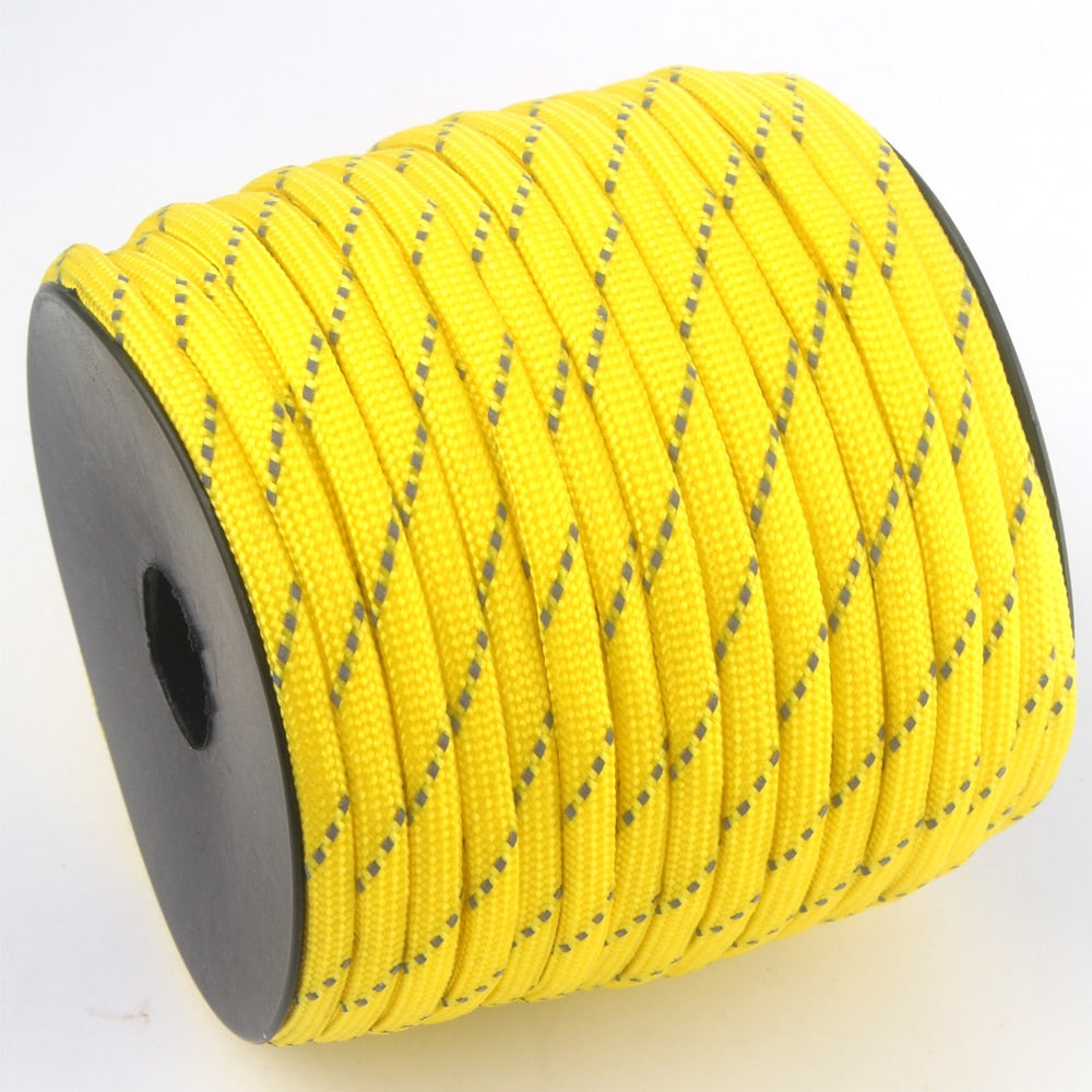 100M 7 cores 4mm Reflective Paracord Outdoor