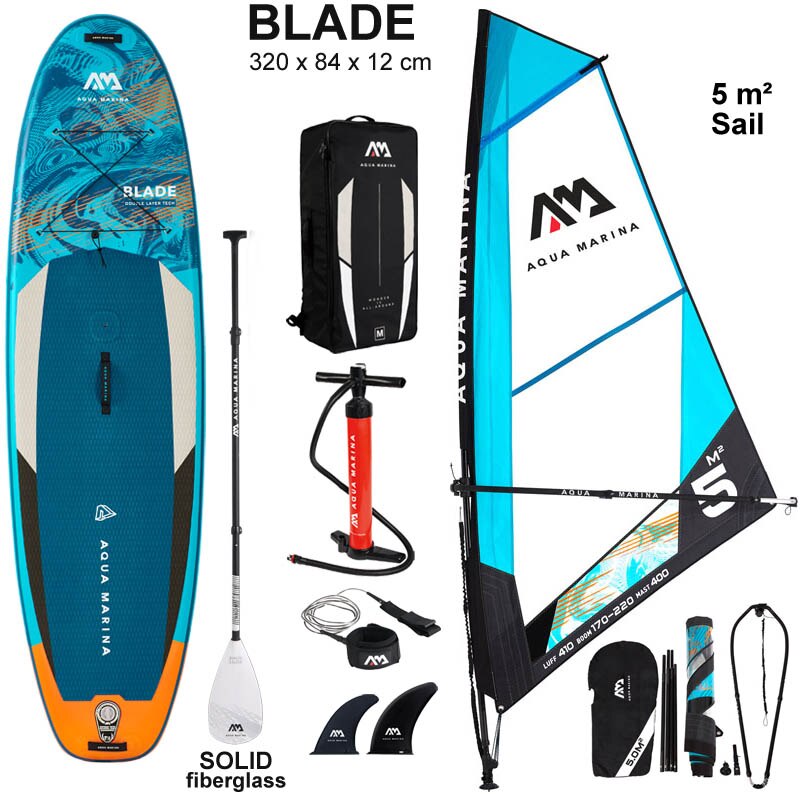 AQUA MARINA BLADE inflatable 320*84*12CM  stand up paddle board sailboard