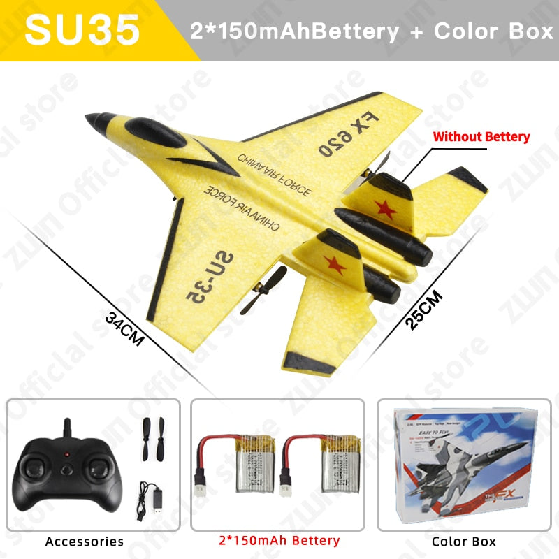 SU35 2.4G With LED Lights Aircraft Remote Control Flying Model