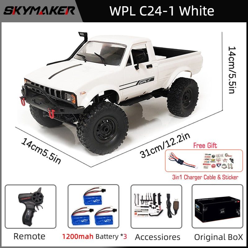 Full Scale RC 4WD Rock Crawler Electric Buggy Climbing Truck