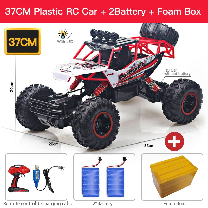 ZWN 1:12 / 1:16 4WD RC Car With Led Lights 2.4G Radio Remote Control Off Road Trucks