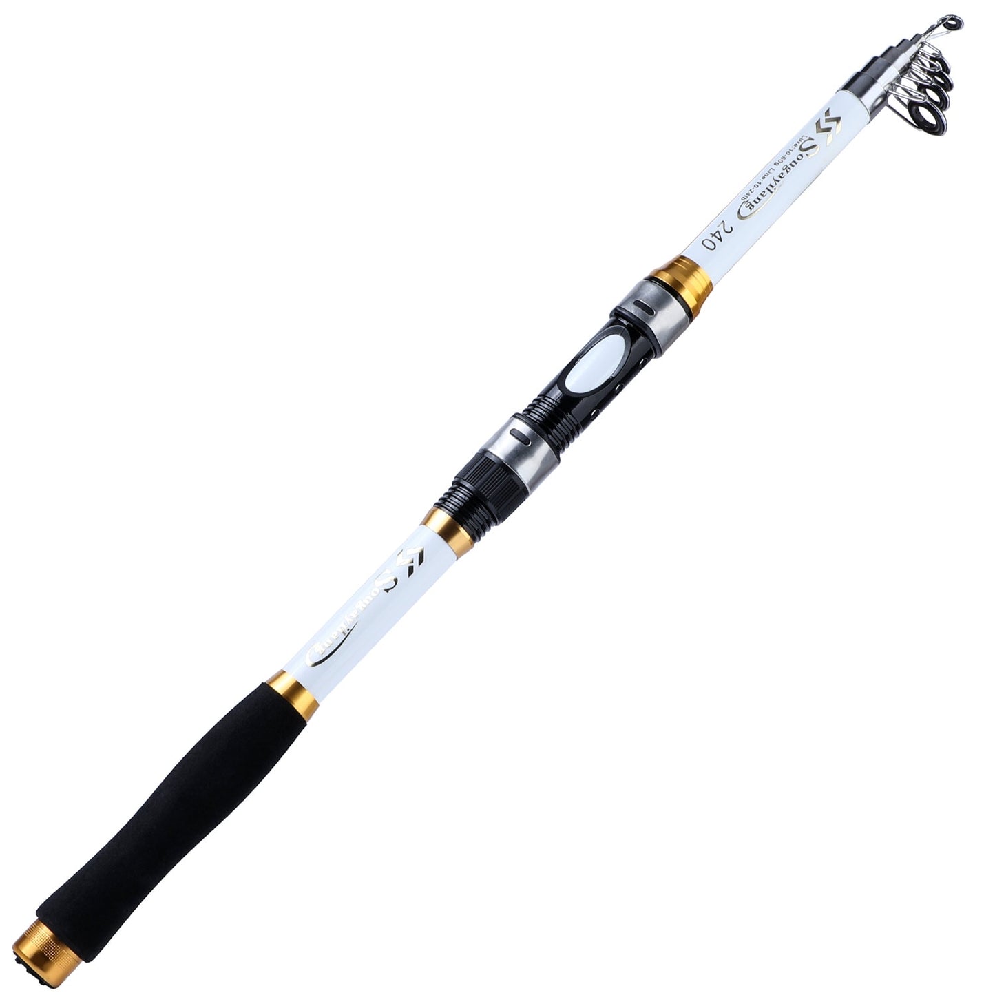 2.1m-3.6m Telescopic Carbon Spinning Fishing Rod