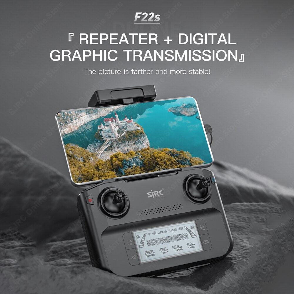 F22S 4K Professional 4K GPS HD Obstacle Avoidance 2 Axis Stabilized 5G FPV Quadcopter