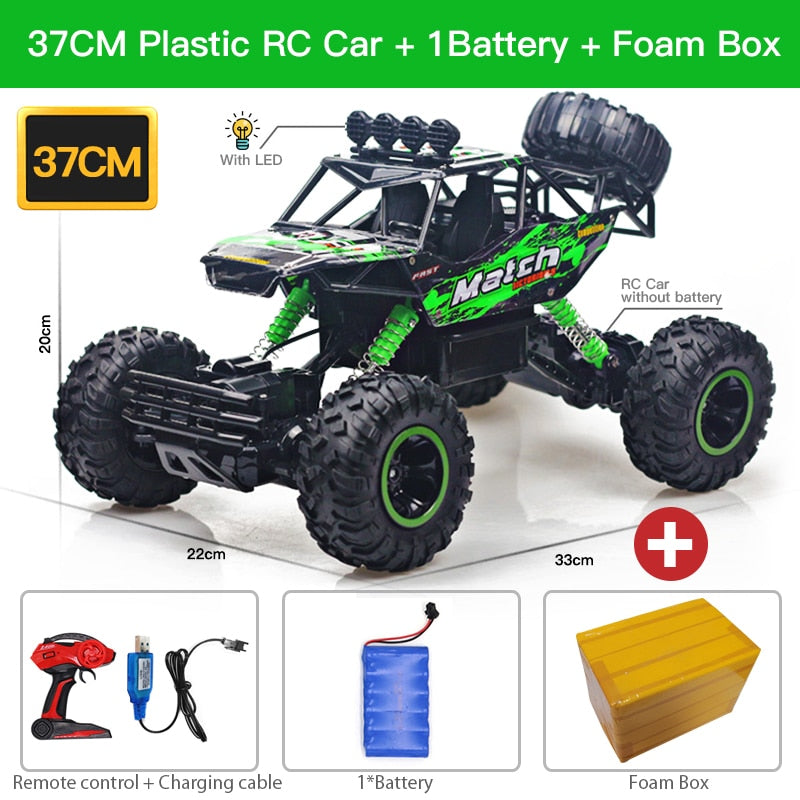 ZWN 1:12 / 1:16 4WD RC Car With Led Lights 2.4G Radio Remote Control Off Road Trucks