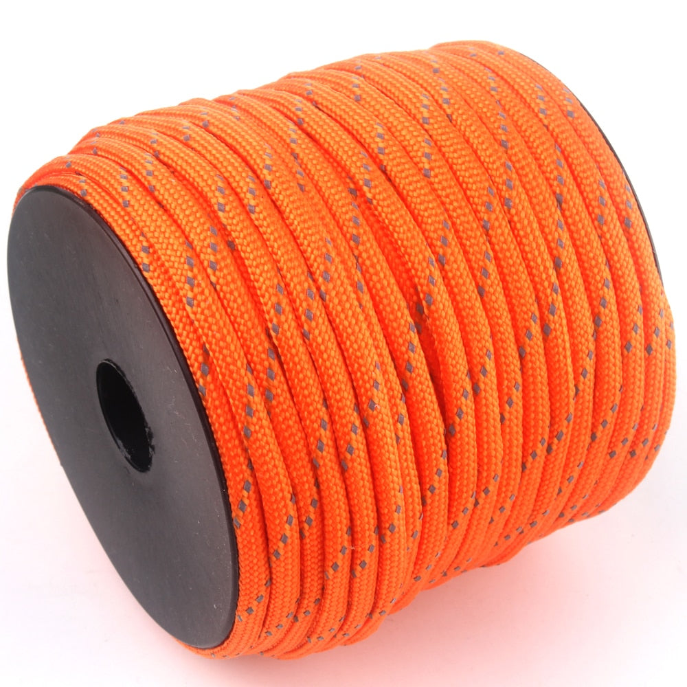 100M 7 cores 4mm Reflective Paracord Outdoor