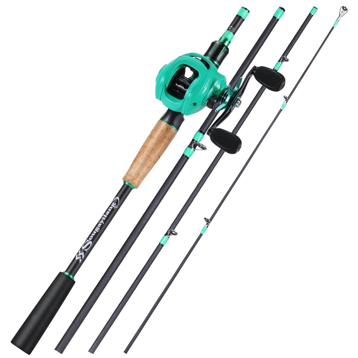 Max Drag 8kg Carbon Fiber Rod and Reel Set 1.8m 2.1m