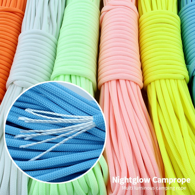 Luminous 9 Strands 4mm Nylon 550 Paracord