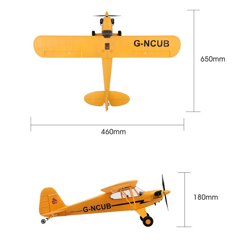 A160 2.4G 650mm Wingspan Remote Control Piper Cub Airplane