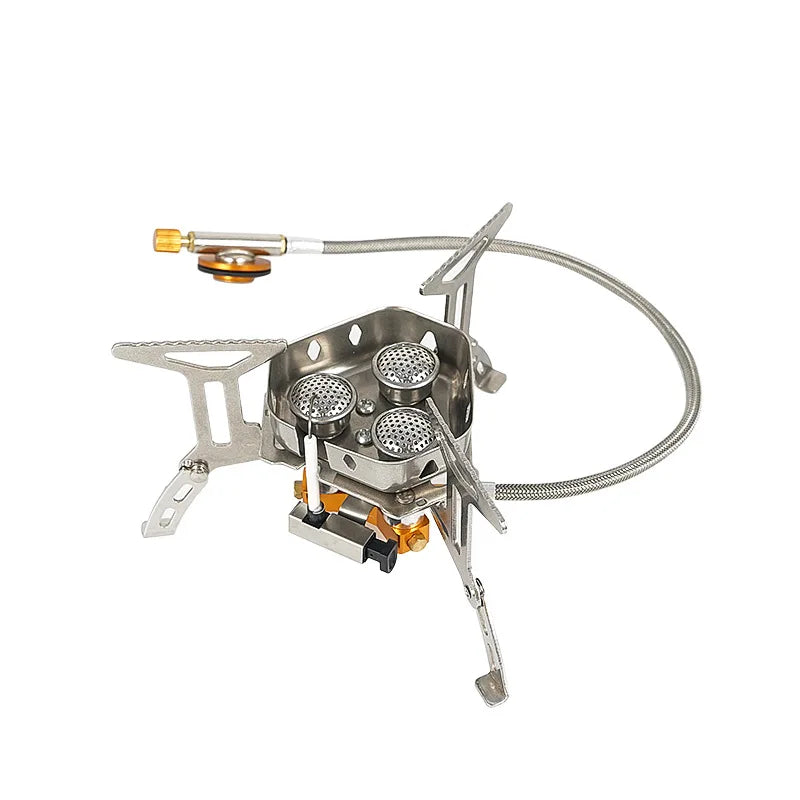 Outdoor Portable Three Head Windproof Camping Stove